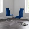 calabria velvet cantilever blue roomset 1