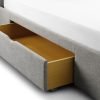 capri fabric bed drawer empty