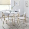 casa round table 4 chairs roomset