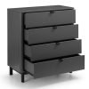 chloe 4 drawer chest open