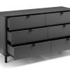 chloe 6 drawer chest open