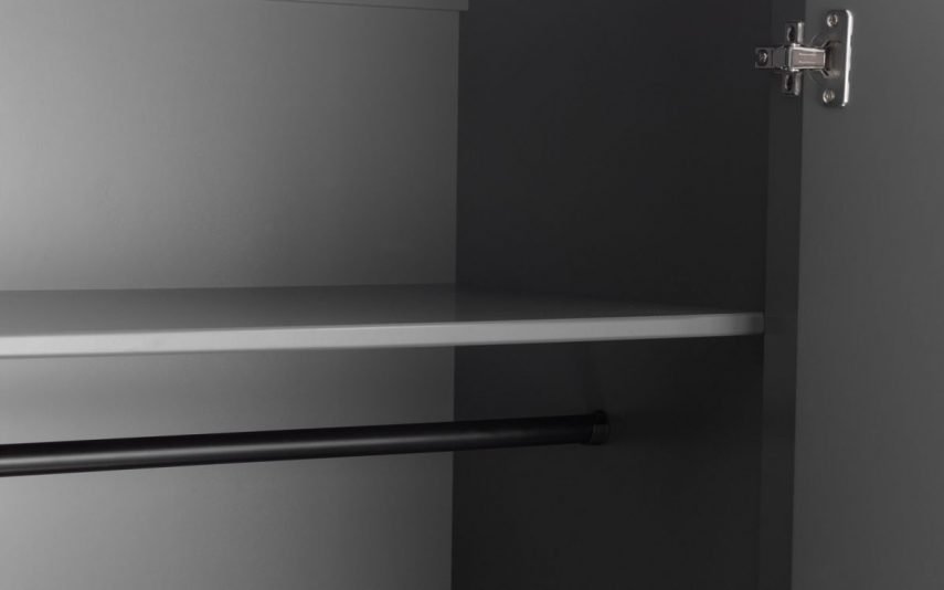 chloe wardrobe hanging rail detail