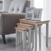 cleo nest of tables grey oak roomset