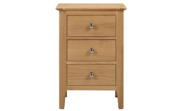 cotswold 3 drawer bedside front