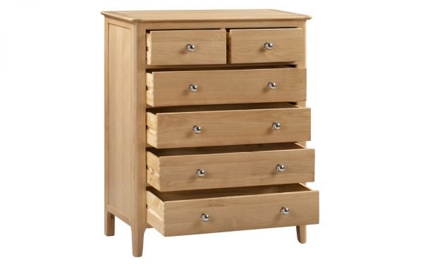 cotswold 4 2 drawer chest open