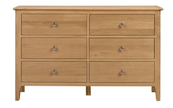 cotswold 6 drawer wide chest front