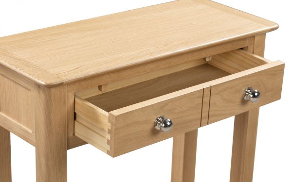 cotswold console table drawer detail