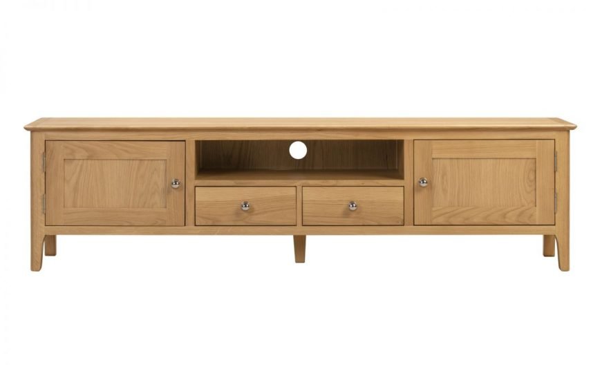 cotswold wide screen tv unit front