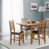 coxmoor extending dining table 4 chairs open