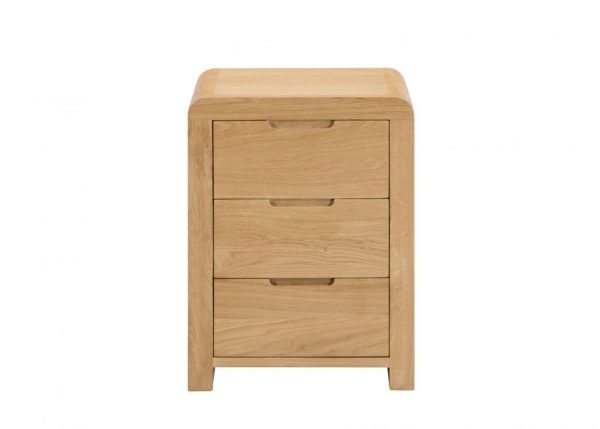 curve 3 drawer bedside 2