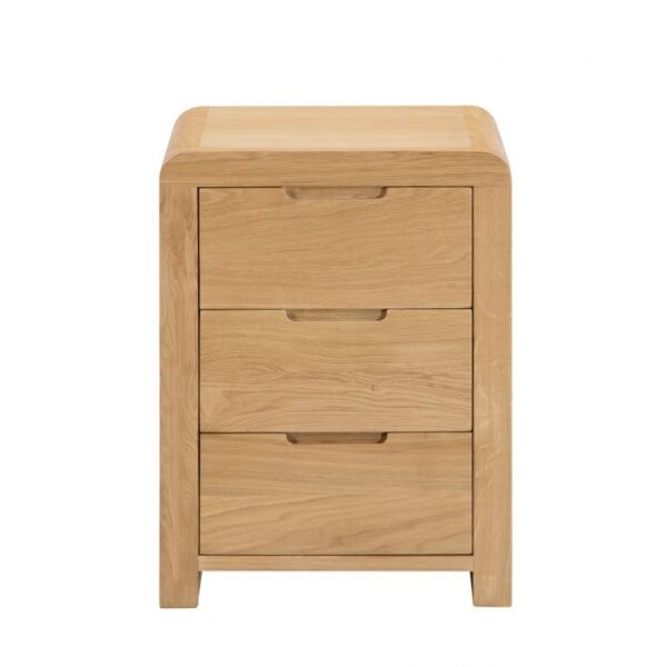 curve 3 drawer bedside 2