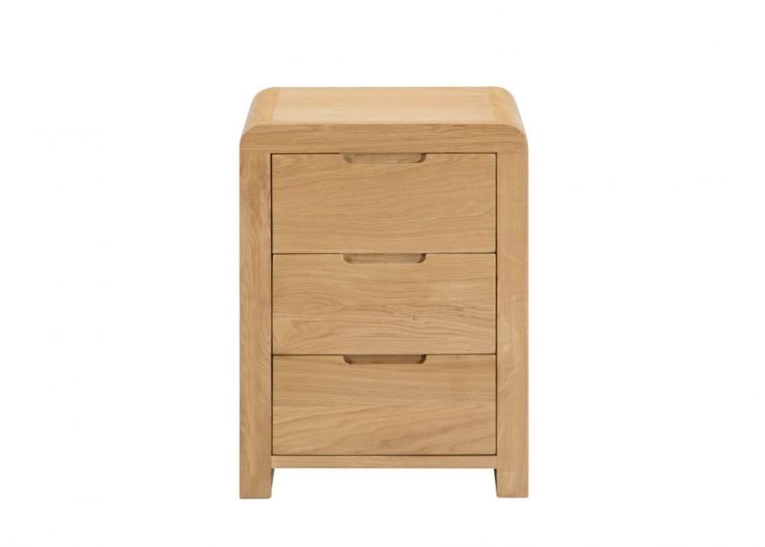 curve 3 drawer bedside 2