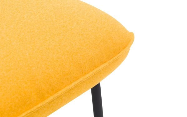 dali mustard chair seat detail