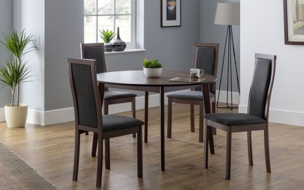 farringdon table 4 melrose chairs roomset