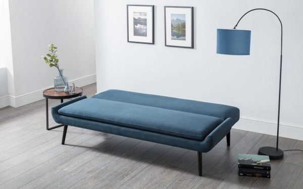 gaudi blue sofabed open roomset