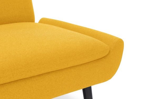 gaudi mustard sofabed seat detail