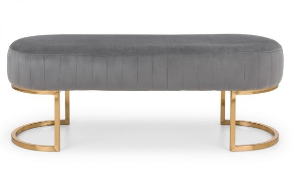 harrogate bench grey front angle