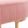 harrogate bench pink fabric detail