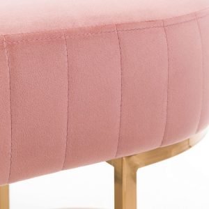 harrogate bench pink fabric detail