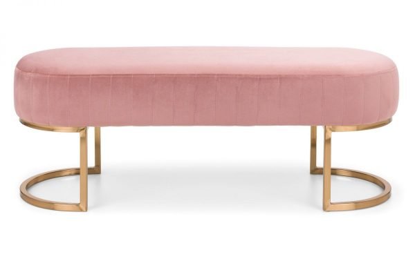 harrogate bench pink front angle