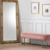 harrogate bench pink hallway roomset