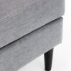 hayward dark grey chenille ottoman detail 1