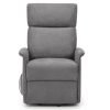 helena rise recliner charcoal grey front