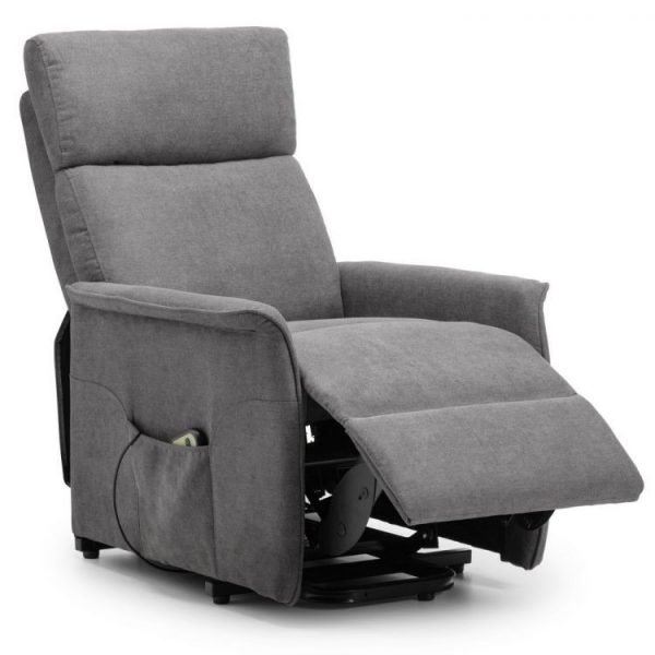 helena rise recliner charcoal grey reclined