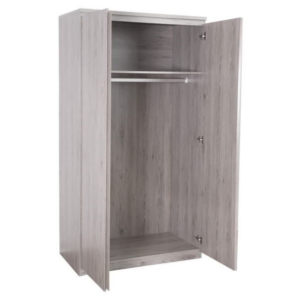 jupiter wardrobe grey oak open