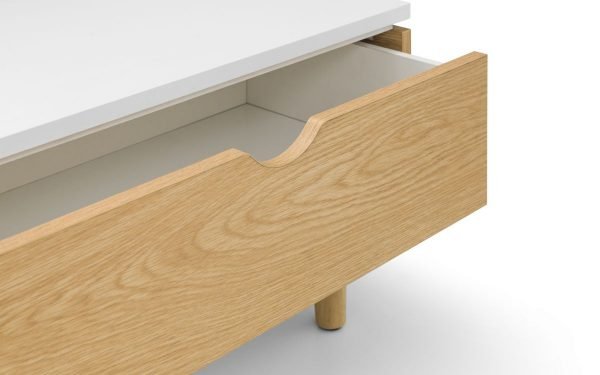 latimer lift up coffee table drawer detail