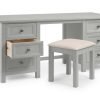 maine grey dressing table stool 2