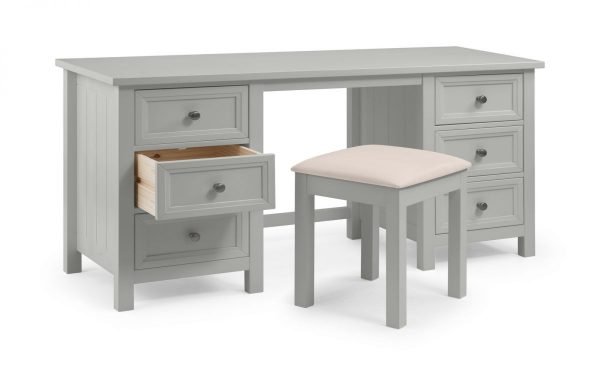 maine grey dressing table stool 2