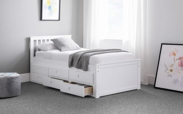 maisie bed roomset drawers open