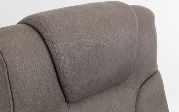 malmo grey recliner stool back detail