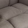 malmo grey recliner stool seat detail