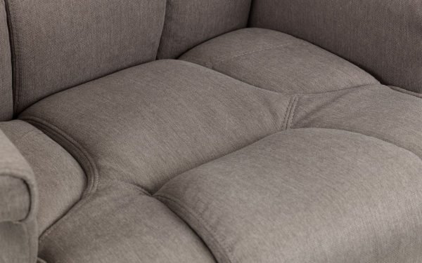 malmo grey recliner stool seat detail