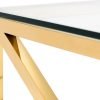 miami gold coffee table corner detail