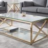 miami gold coffee table roomset