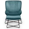 mila chair stool teal front