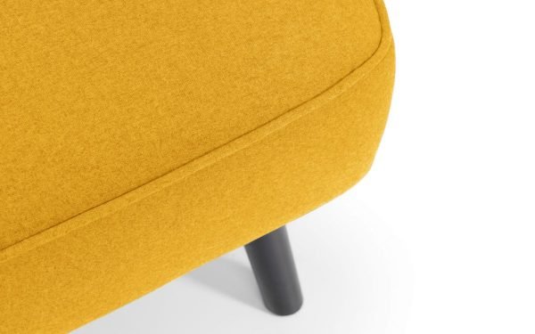 miro mustard sofabed piping detail