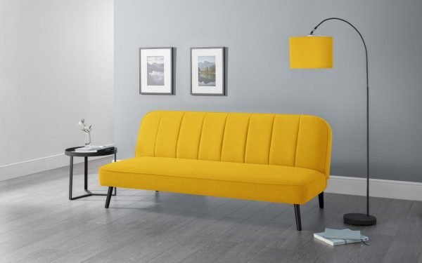 miro mustard sofabed roomset