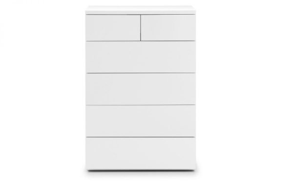 monaco 4 2 drawer chest white front