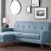monza blue ottoman 3 seater sofa roomset