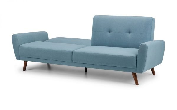 monza blue sofabed half open