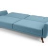 monza blue sofabed open 1