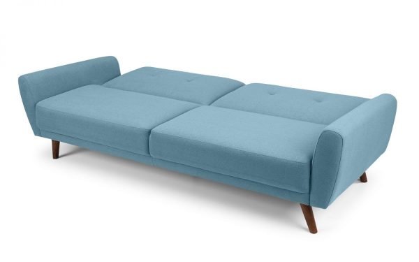 monza blue sofabed open 1