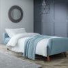 monza blue sofabed roomset open dressed