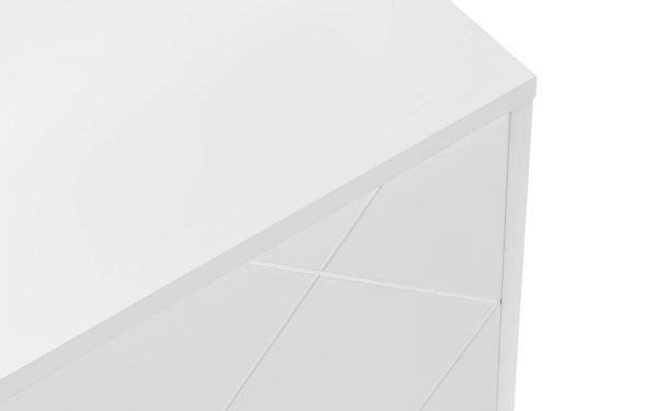 moritz white tv cabinet top detail