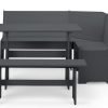 newport corner dining set anthracite front