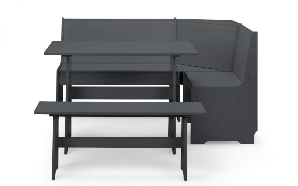 newport corner dining set anthracite front